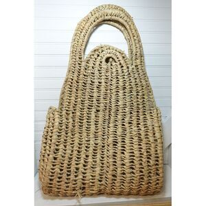 Woven Wicker tote Large Rattan Bag‎ Hippie Boho